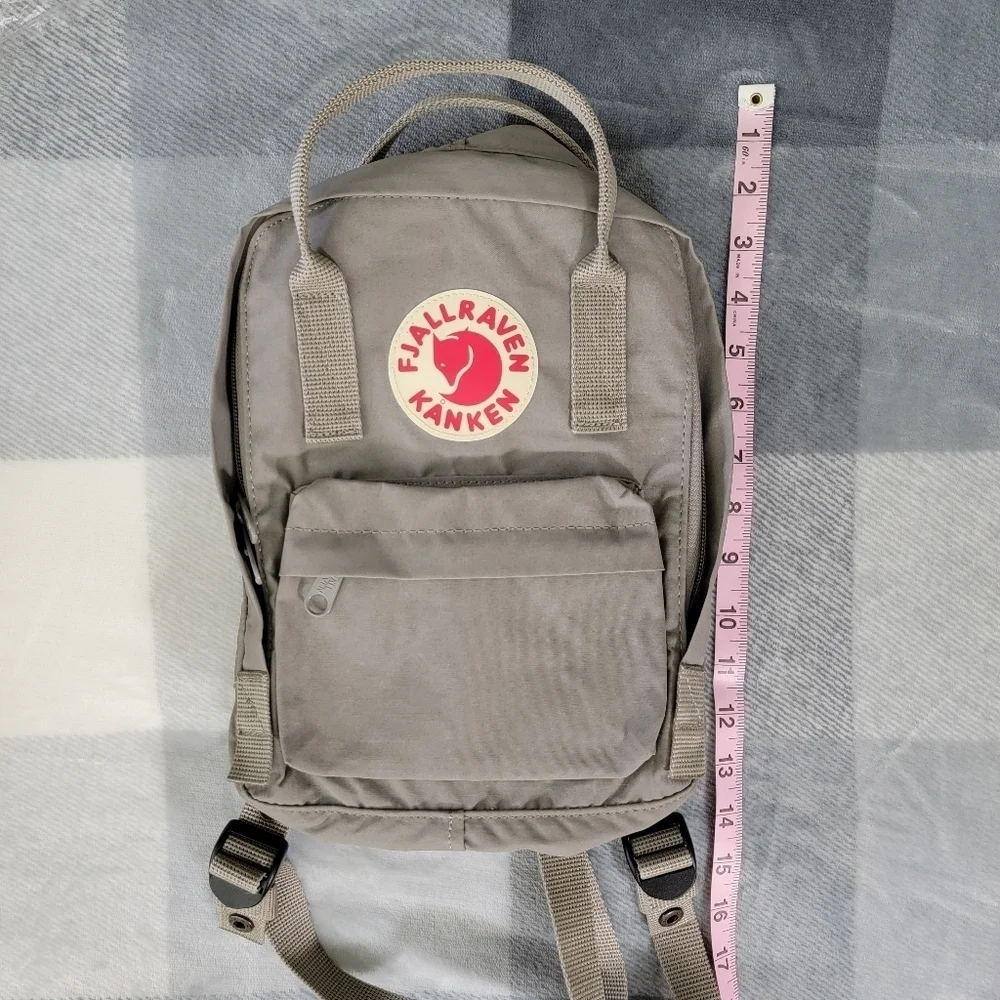 Fjallraven Kanken Mini Backpack In Fog Gray Never Used